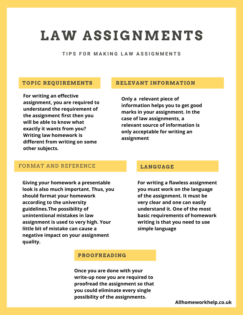 Write Perfect Law Homework With our law assignment writing tips